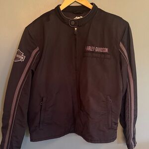 Harley-Davidson Black and Gray Men's Lightweight Jacket